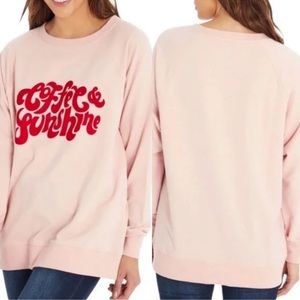 SOLD Wildfox “Coffee & Sunshine” Graphic Barbie Crewneck